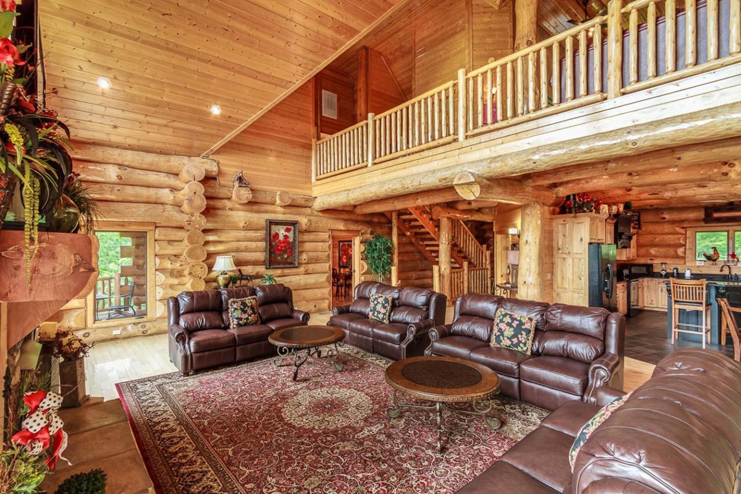 Big Bear Ridge Lodge - Breathtaking Mountain Views And Private Forest Scenes In Amazing Large Log Cabin Gatlinburg Exterior foto